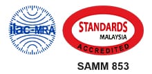 ILAC MRA and SAMM accreditation marks
